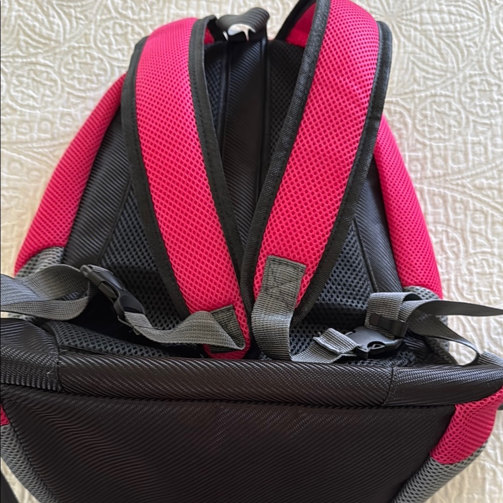 Pink and Gray Small dog/Puppy Backpack - Picture 3 of 3